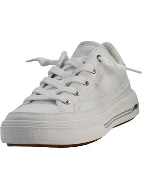 Women's White Closed Toe Slip On Arch Fit Arcade Athletic Walking Sneaker